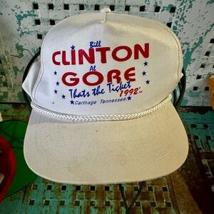 Vintage 1992 Clinton gore campaign hat
